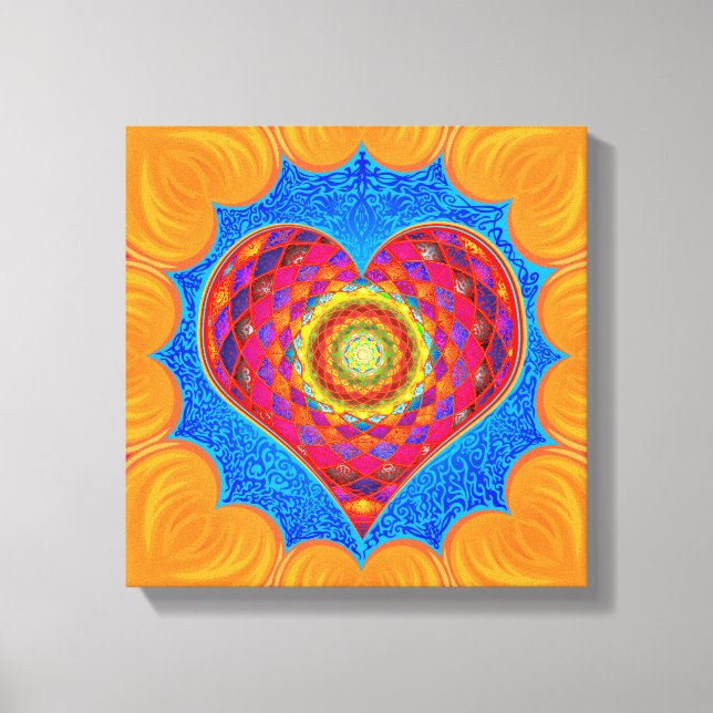 Lienzo Abre tu corazón (Anverso)