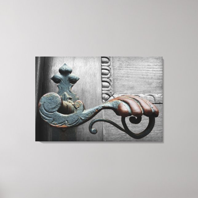 Lienzo abrir la puerta (Anverso)