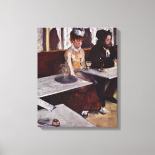 Lienzo Absinthe - Edgar Degas - c1876