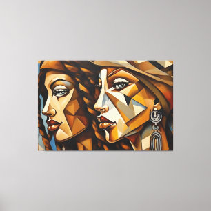 Lienzo ABSTR_24-015, Cubismo