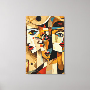 Lienzo ABSTR_24-023, Cubismo