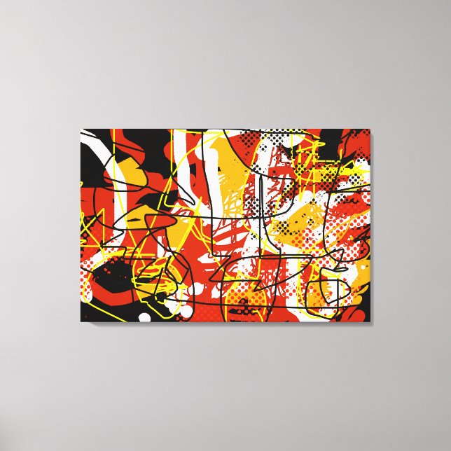 Lienzo Abstracción de Bellas Artes (Anverso)