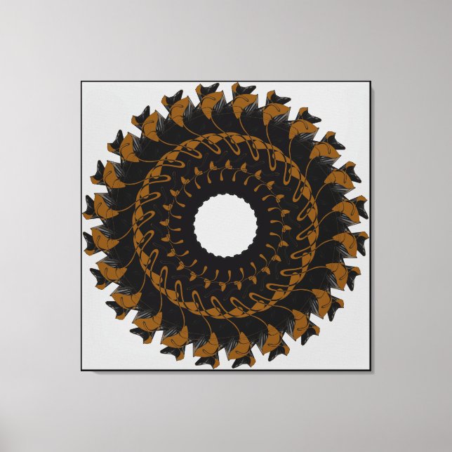 Lienzo Abstracción geométrica (Anverso)