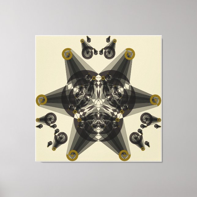 Lienzo Abstracción geométrica (Anverso)