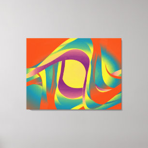 Lienzo abstracción líquida moderna