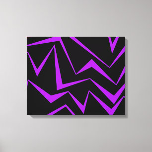 Lienzo Abstract, bold, vibrant geometric zigzag pattern