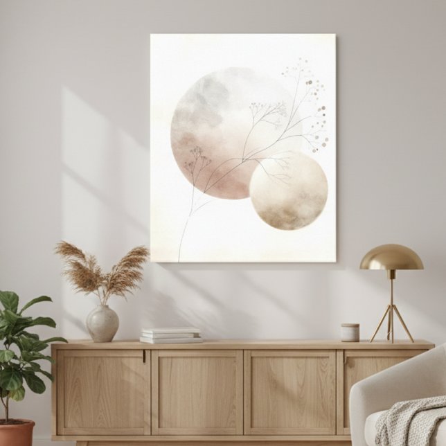 Lienzo Abstract Botanical Moon (Subido por el creador)