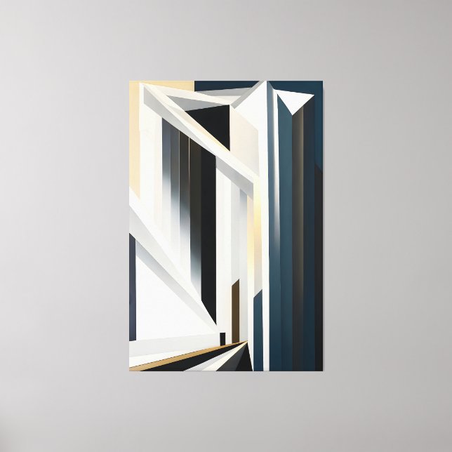 Lienzo Abstract Building (Anverso)