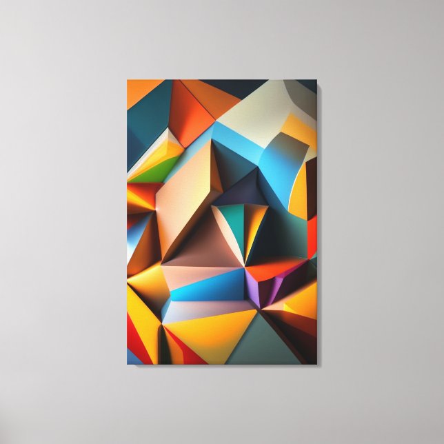 Lienzo Abstract Geometric (Anverso)