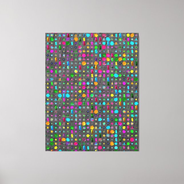 Lienzo Abstract Geometric Pattern Canvas  (Anverso)