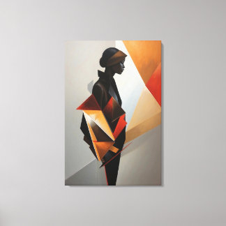 Lienzo Abstract Geometric Woman - Modern Art Minimalist
