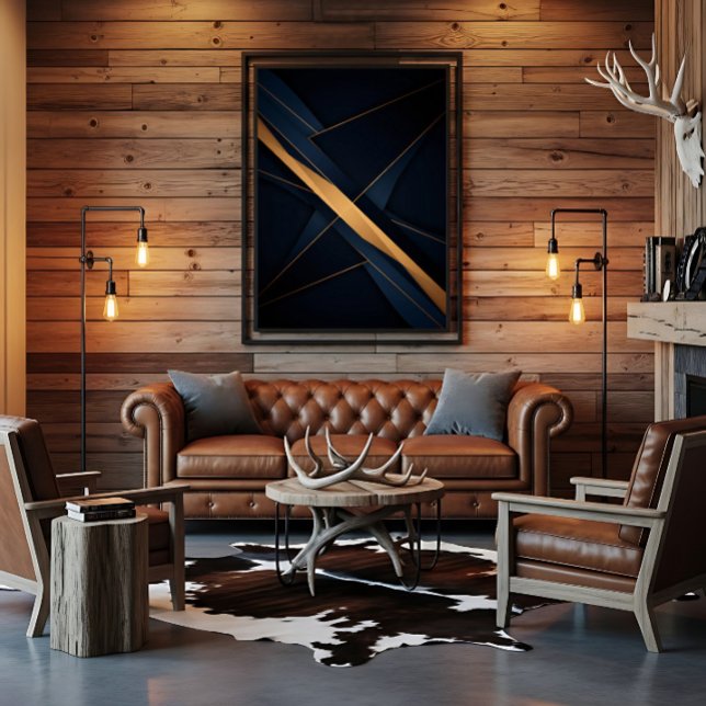 Lienzo Abstract Golden Connections (Subido por el creador)