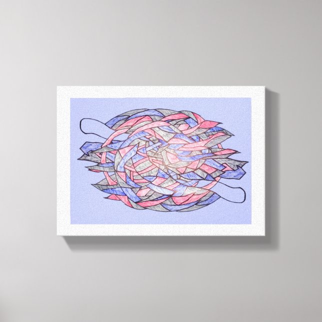 Lienzo Abstract Kaleidoscope Burst Canvas (Anverso)