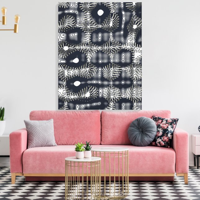 Lienzo Abstract Minimalist Quantum Mechanics pattern  (Insitu (Sala de estar))