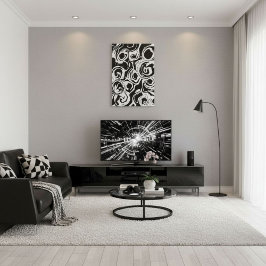 Lienzo  Abstract modern contemporary  circle shapes