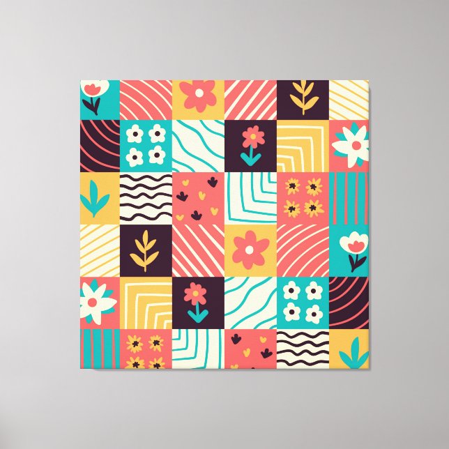 Lienzo Abstract Mosaic (Anverso)