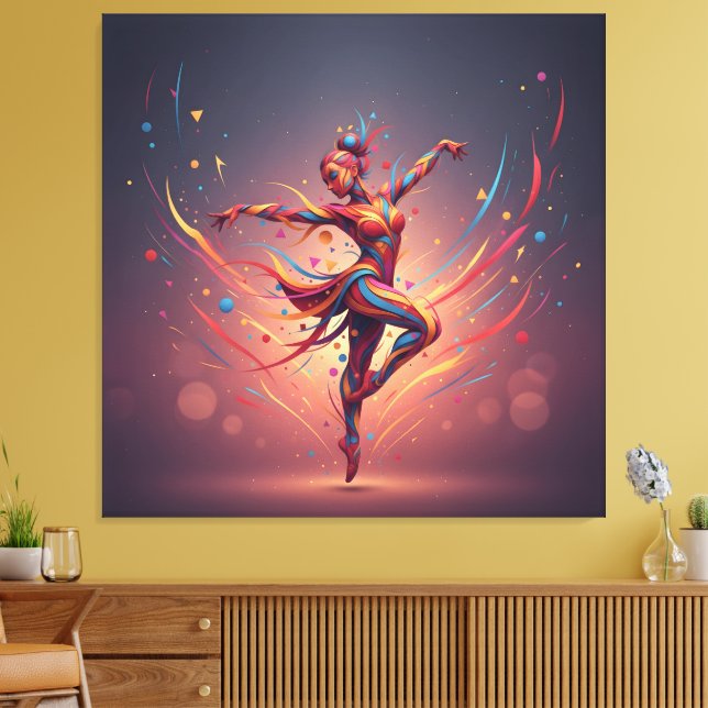 Lienzo Abstract Pop Art Dancer  (Insitu (Sala de estar))