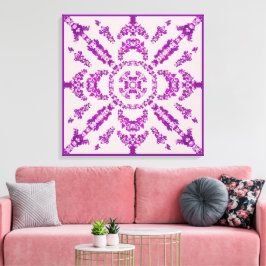 Lienzo Abstract Purple Orchid Flower Design Pattern Art