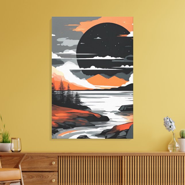 Lienzo Abstract Sunset (Insitu (Sala de estar))