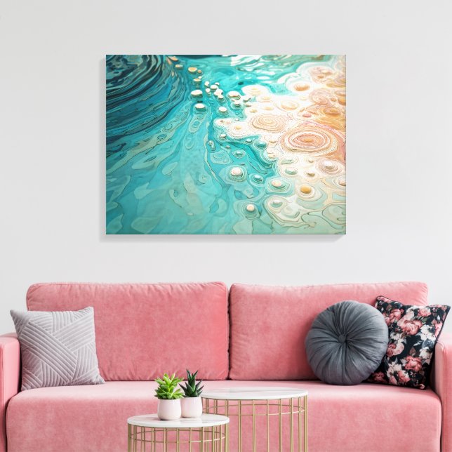 Lienzo Abstract Topographic Ocean Art (Insitu (Sala de estar))
