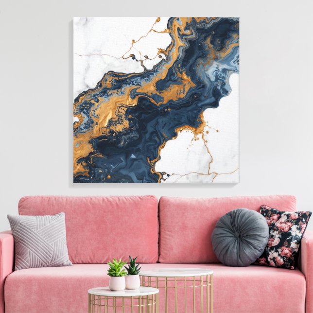 Lienzo Abstract Wall Art Canvas – Modern Minimalist (Insitu (Sala de estar))