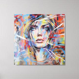 Lienzo Abstract woman face 01