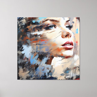 Lienzo Abstract woman face 01