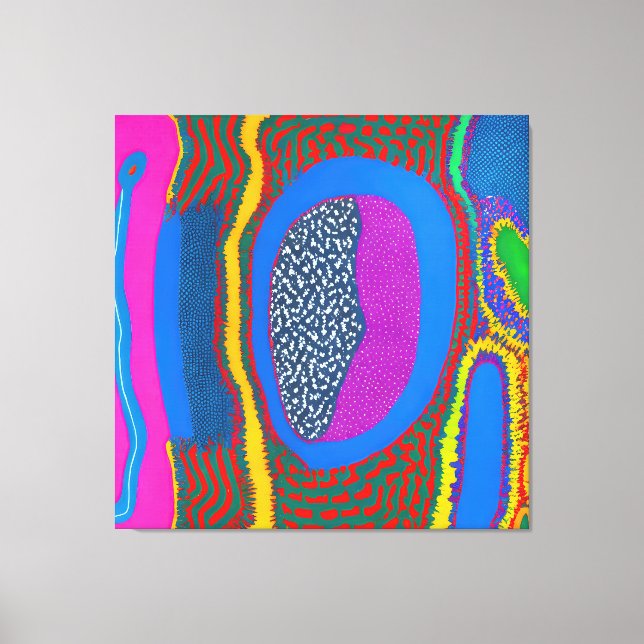 Lienzo Abstracto aborigen Art Vol. 07 (Anverso)