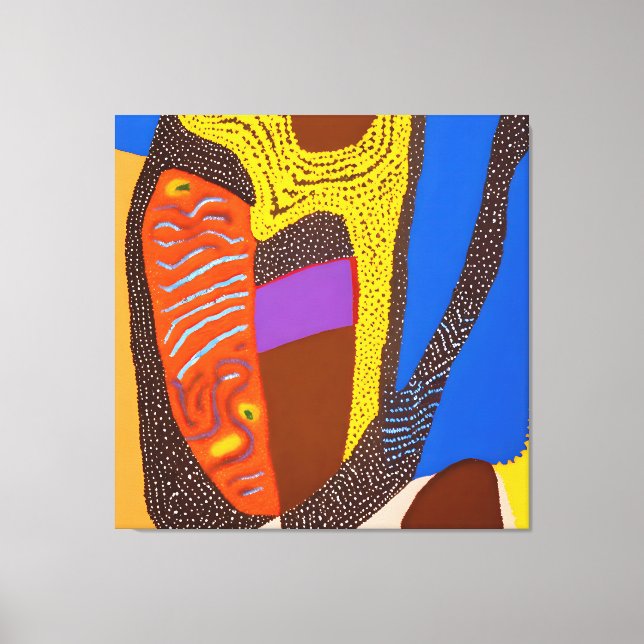 Lienzo Abstracto aborigen Art Vol. 09 (Anverso)