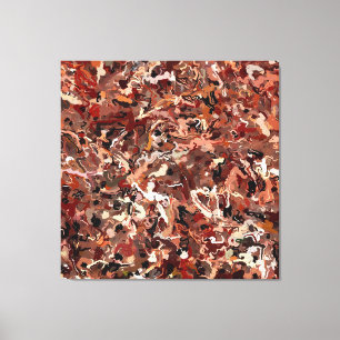 Lienzo Abstracto Agujas De Pino