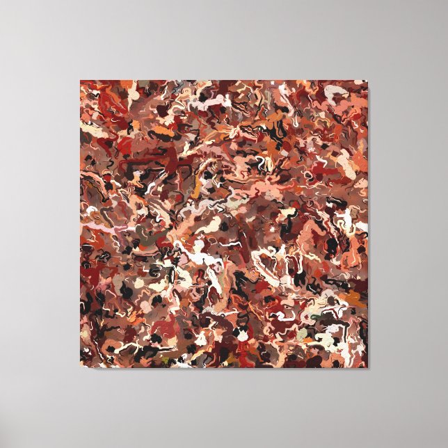 Lienzo Abstracto Agujas De Pino (Anverso)