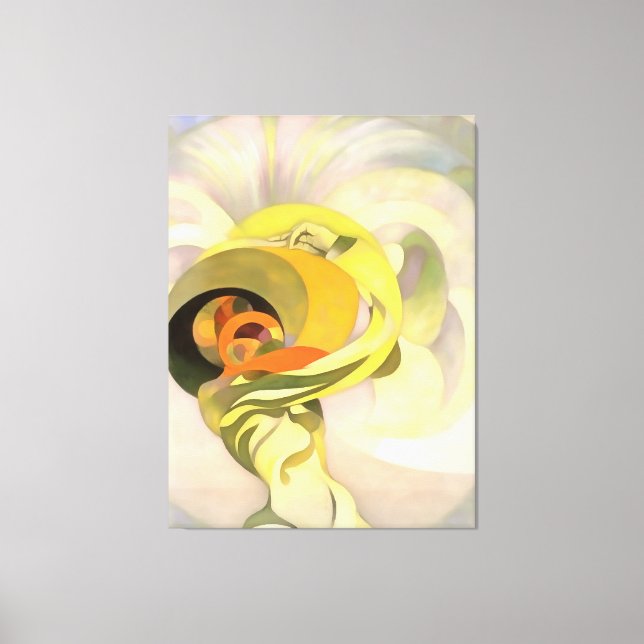 Lienzo Abstracto celestial Floral Calla Lily Personificat (Anverso)