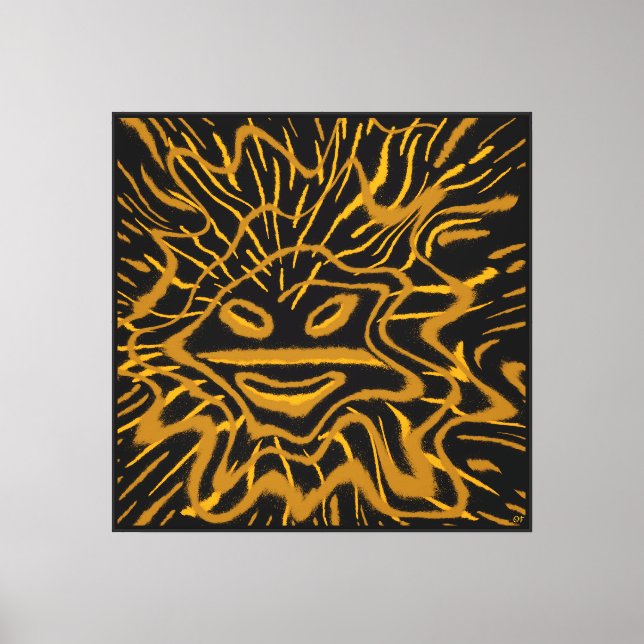 Lienzo Abstracto El Sol de Jayuya (Anverso)