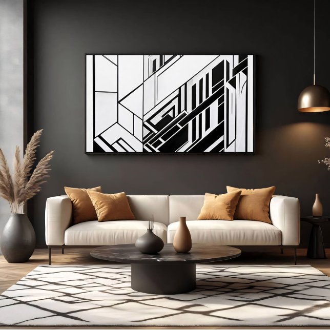 Lienzo Abstracto Geométrico Moderno (Subido por el creador)