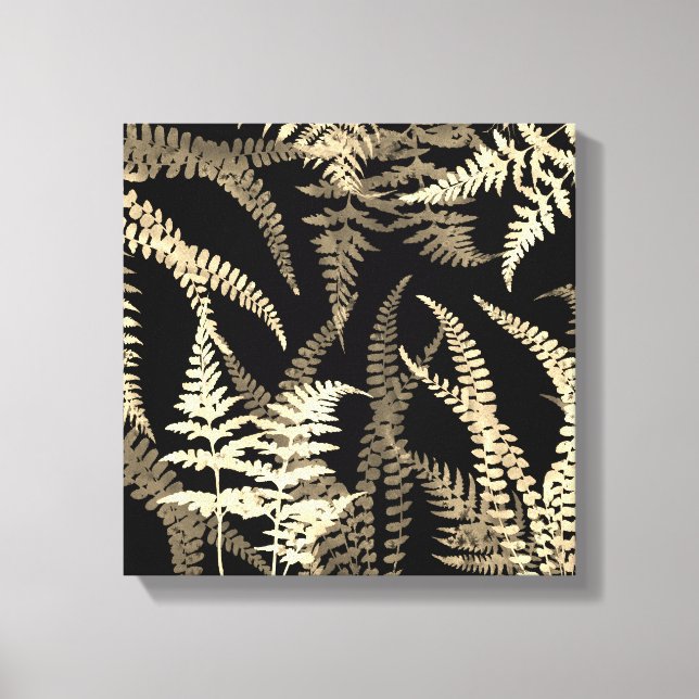 Lienzo Abstracto moderno peinado negro (Anverso)