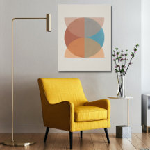 Abstracto moderno Tones de tierra acuarela geométr