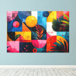 Lienzo Abstracto tropical