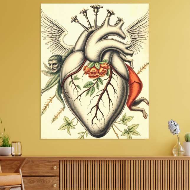 Lienzo Abstrakte Herz Illustration (Insitu (Sala de estar))