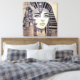 Lienzo Abstrakter Cleopatra Kopf