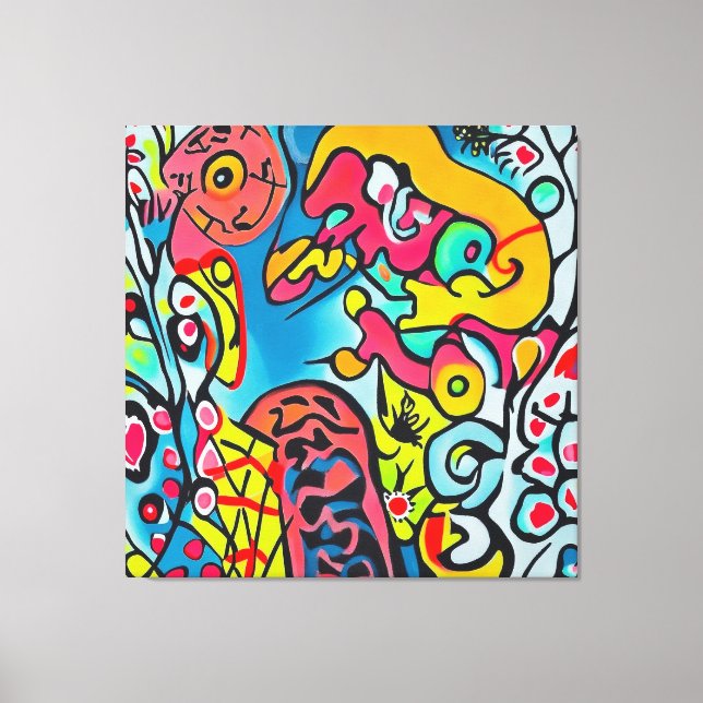 Lienzo Abstraktes buntes Kunstwerk (Anverso)