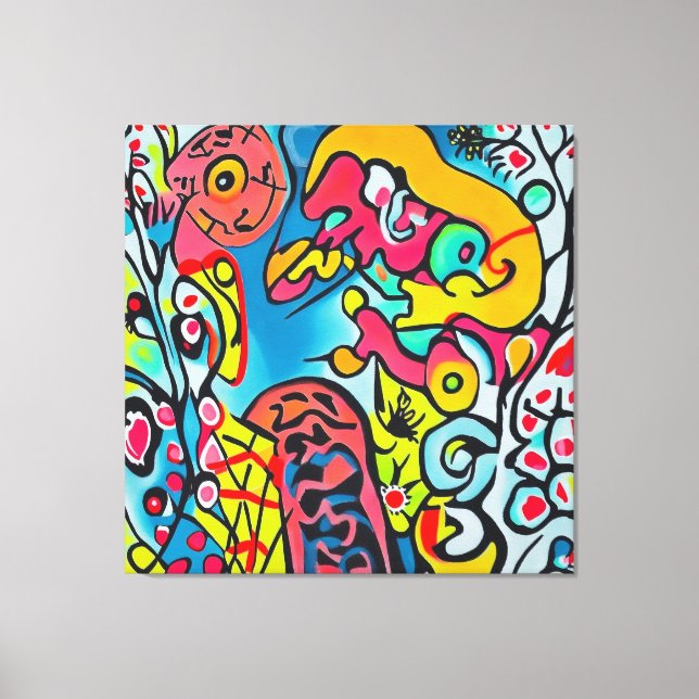 Lienzo Abstraktes buntes Kunstwerk (Anverso)