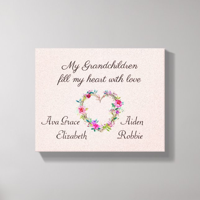 Lienzo Abuela Personalizada  (Anverso)