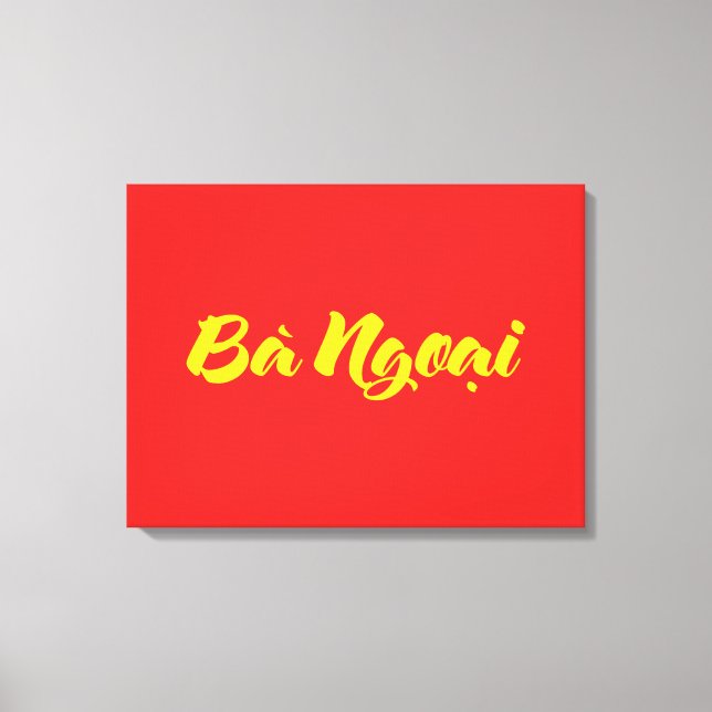 Lienzo Abuela vietnamita (materna) - Bà Ngoach i (Anverso)