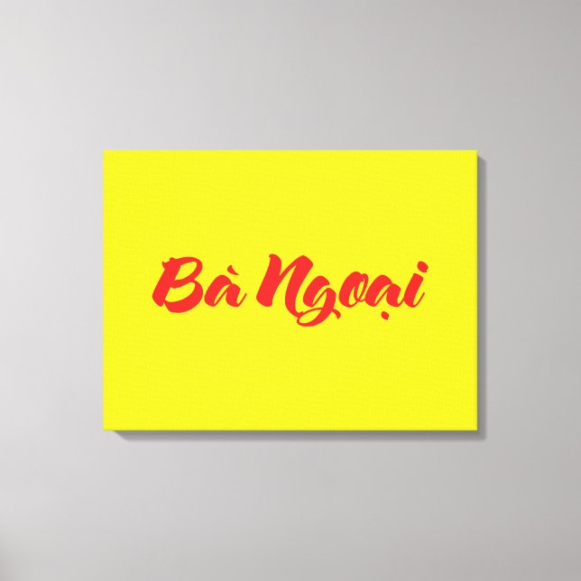 Lienzo Abuela vietnamita (materna) - Bà Ngoach i (Anverso)