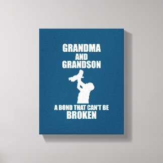 Lienzo Abuela Y Abuelo Un Bono Que No Se Puede Romper