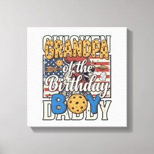 Lienzo Abuelo del Niño de Cumpleaños Galleta Leche Camisa