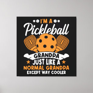 Lienzo Abuelo Jugador Genial de Pickleball
