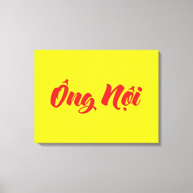 Lienzo Abuelo vietnamita (paternal) - Ông Noi (Anverso)