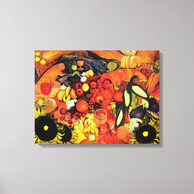 Lienzo Abundancia ~ por Aleta (Anverso)