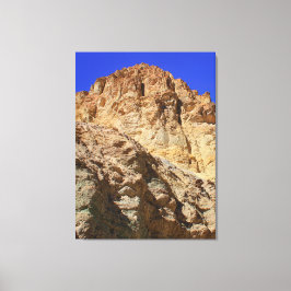 Lienzo Acantilado del Desierto Dorado Bajo Cielo Azul